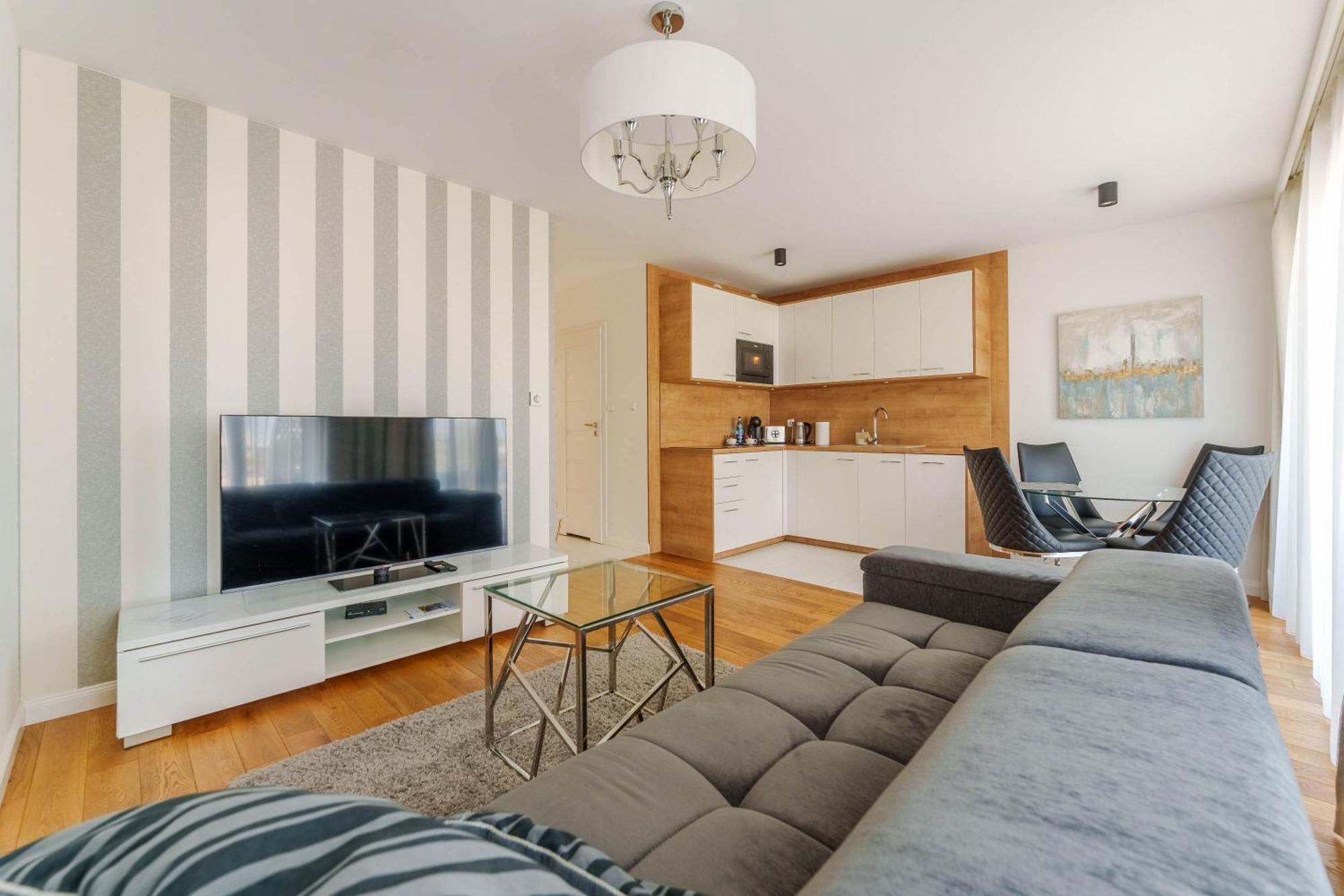 Apart111 Apartament Rodzinny 3 Pokoje - 2 Sypialnie- Sauna, Silownia Kołobrzeg Exteriör bild